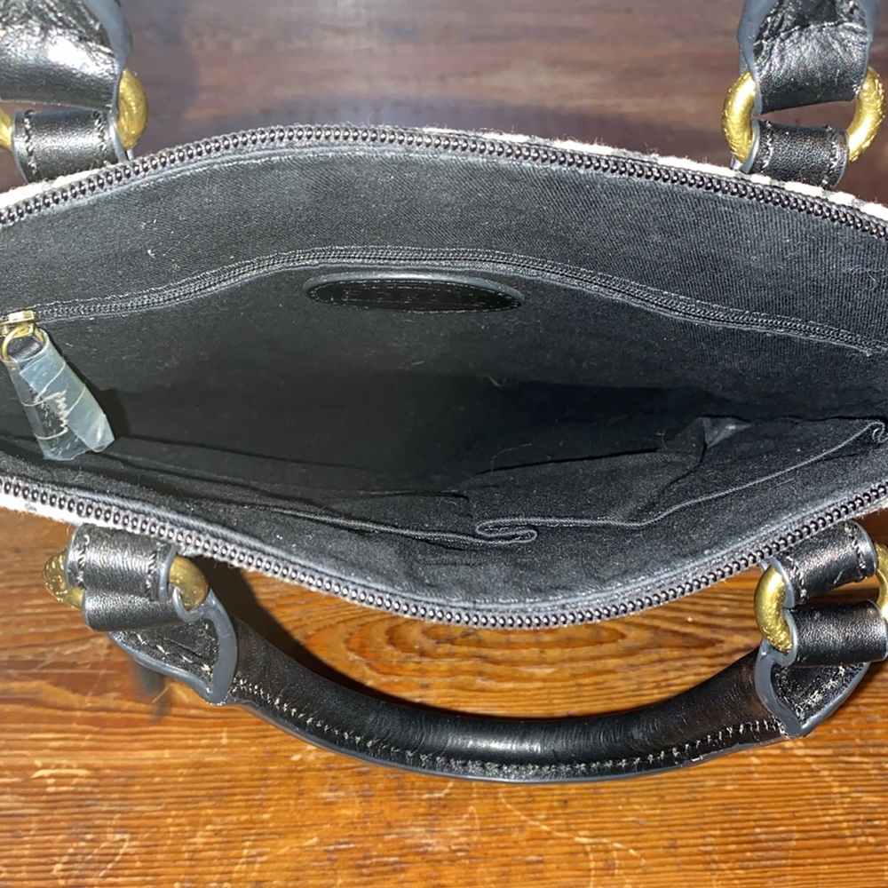 Fossil Canvas Zebra Print Purse - image 4